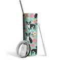 thumbnail image 1 of Dog Tumbler 20 Oz Travel Coffee Mug Dog Print Skinny Tumblers with Lid and Straw Stainless Steel Insulated Coffee Cups Gift for Dog Lover, 1 of 7
