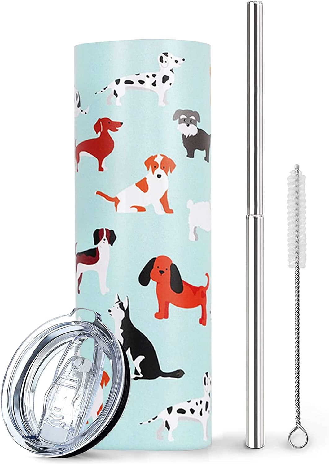 Cozy Pups Travel Tumbler with Straw
