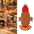 thumbnail image 1 of Dog Turkey Costume Pet Cosplay Hooded Outfit with Tail Medium Large Dogs Thanksgiving Halloween, 1 of 7