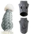 thumbnail image 1 of Dog Turtleneck Sweater Winter Thermal Knit Pullover Cozy Crochet Coat For Small Medium Large Breed Puppy, 1 of 9