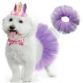 thumbnail image 1 of Dog Tutu Skirt for Small Dogs Breathable Mesh Party Dress Adjustable Tie Design Pet for Daily Wear Indoor Outdoor Puppy Fashion, 1 of 6