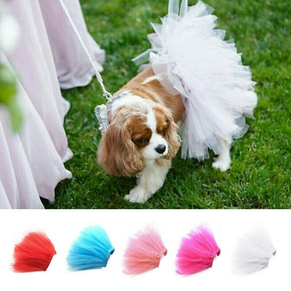 Dog Tutu Tulle Tutu for Dogs Small Large Medium Dog Dress Dog Ballerina Costume Skirt for Puppy Cats Bunny Pet Outfit Birthday Wedding Party Photo Prop Supplie