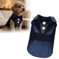 thumbnail image 1 of Dog Tuxedo Formal Shirt Costume With Bow Tie, Retro Style For Small And Medium Dogs Cats, Pet Wedding Attire For Party Halloween Christmas Birthday, Adjustable Pet Clothing For Special Occasions,B, 1 of 7