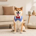 thumbnail image 1 of Dog Tuxedo Suit Bandanas Wedding Outfit with Bow Tie Collar for Medium Dogs,Formal Dog Costume Adjustable Pet Bandana with Bowtie Wedding Birthday Tux Collar for Medium Dogs, Light Blue L, 1 of 4