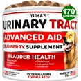 Dog UTI Treatment YPF5 170 Treats Cranberry Supplement for Bladder