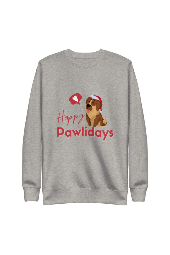 Dog Ugly Christmas Sweater Sweatshirt – Funny Holiday Crewneck Winter Pullover for Men  Women
