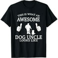 thumbnail image 1 of Dog Uncle T Shirt for Animal Lovers Funny Awesome Funny Creative Graphic T-Shirt, 1 of 3