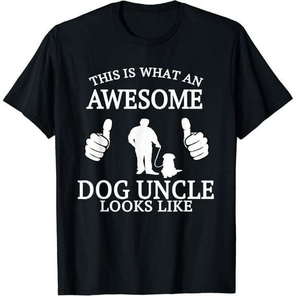 Dog Uncle T Shirt for Animal Lovers Funny Awesome Funny Creative Graphic T-Shirt
