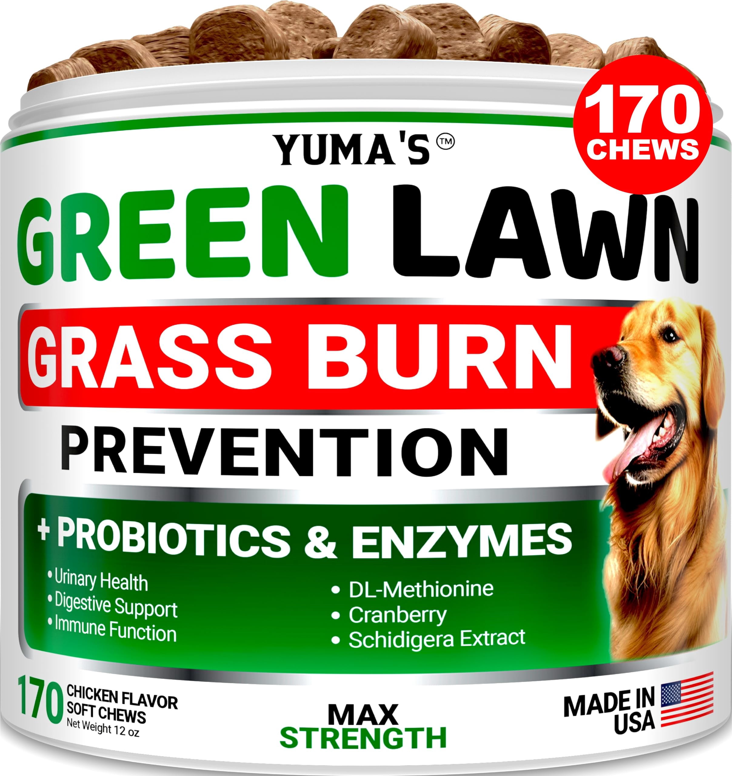 View of Dog Urine Neutralizer for Lawn - ATT1170 Chews - Advanced Grass Green ...
