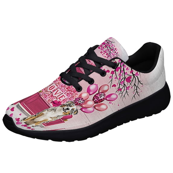 Dog Valentine AuStalian Shepherd Shoes Sneakers Black Size 11