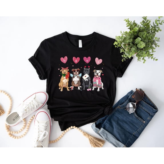 Dog Valentine Costumes Tee, Animal Lover Gift, Xoxo T-Shirt