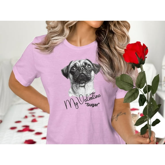 Dog Valentine T-Shirt, Cane Corso Tee, Personalized Names