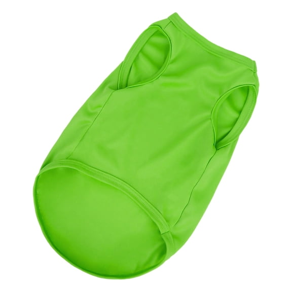 Dog Vest Solid Color Round Neck Elastic Cotton T-shirt Summer Pet Clothes Puppy Costume