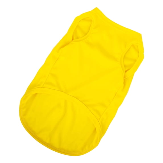 Dog Vest Solid Color Round Neck Elastic Cotton T-shirt Summer Pet Clothes Puppy Costume