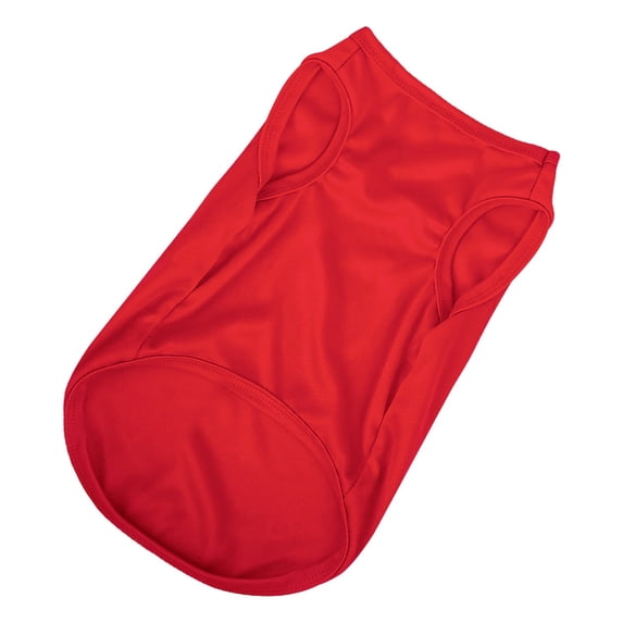 Dog Vest Solid Color Round Neck Elastic Cotton T-shirt Summer Pet Clothes Puppy Costume