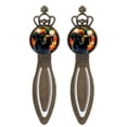 thumbnail image 1 of Dog Vintage Copper Crown-Shaped Bookmarks: Stainless Steel Material, Gift Set for Readers and Book Lovers - Includes 2 Bookmarks, 1 of 1