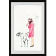 thumbnail image 1 of Dog Walking Framed Painting Print, 1 of 6