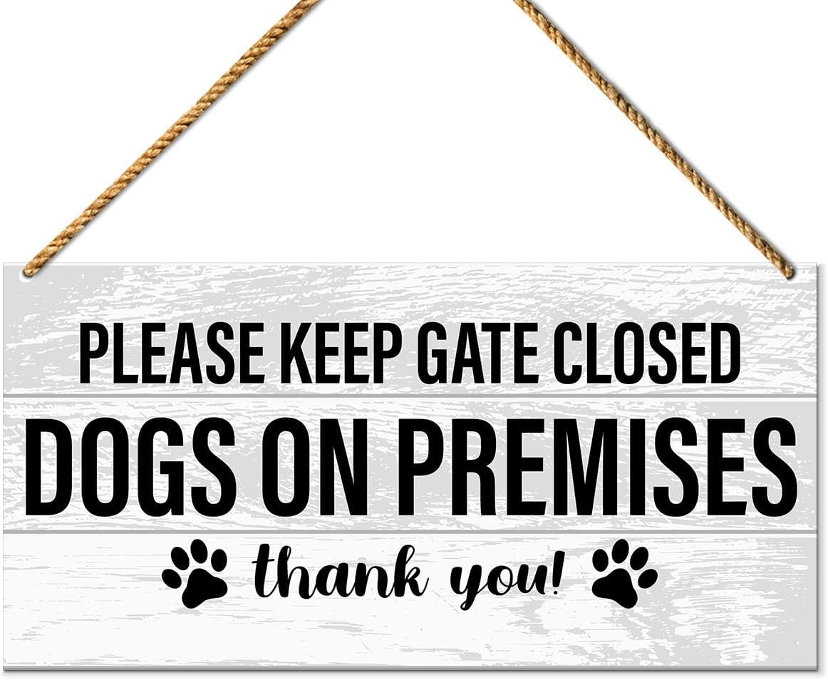 Dog Park Sign Dog Sign Decor, Dog Keep Gate Closed Sign, No Matter What The  Dogs Say Premises Outdoor 2pack 12 X8 Reflective Aluminum Welcome Door Sign  Easy Mount Dog In Yard, image size:1162x954