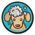 thumbnail image 1 of Dog Wash Bubble Bath Applique Multi-Color Embroidered Iron-On Patch - 2.5 Inch Small, 1 of 5