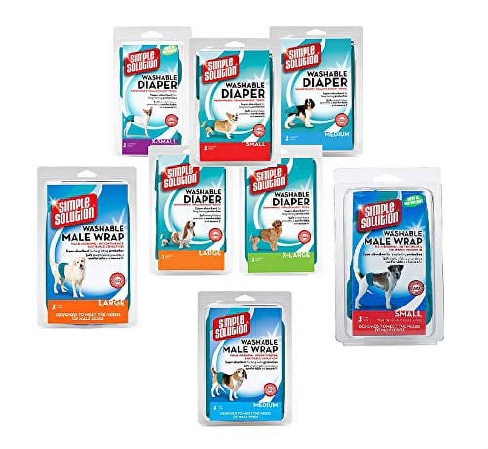 Dog Washable Diaper Absorbent Core Comfortable Male Female Pick Size (Female - XSmall)