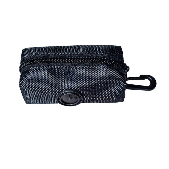 Dog Waste Bag Dispenser Pet Poop Bags Holder for Doggie Waste Bags Dispensers Soft Fabric Zipper Small Doggy Puppy Pouch for Leash Accessory Attachment