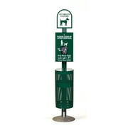 Dog Waste Stations - Everything Included - Free 400 dog waste bags and 50 can liners