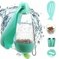 thumbnail image 1 of Dog Water Bottle, 4 in 1 Portable Foldable Dog Water Dispenser with Food Storage and Dog Poop Bag Storage for Pets, 1 of 7