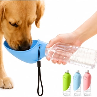 HEJULIK 2 in 1 Dog Water Bottle & Food Container, Portable, Leak