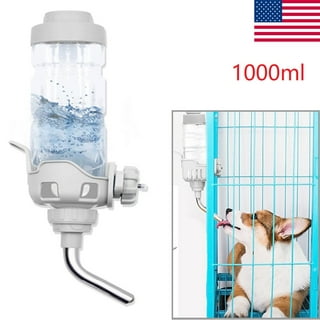 UPIT Standing Pet Water Dispenser and Food Bowl - Height Adjustable Cat  Water Dispenser with Detachable Pole - Nonslip & Non-Spill Dog Water Bottle  Dispenser - Dog Feeding Station for Indoor (Ivory) - BopBay