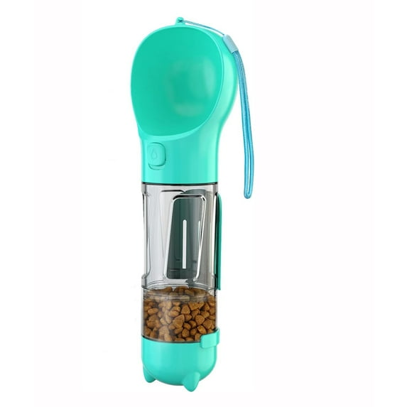 Dog Water Bottle,Portable Travel Pet Water Bottle with Food Container,Outdoor Multifunctional Water Dispenser for Pets Outdoor Walking,Hiking,Travel