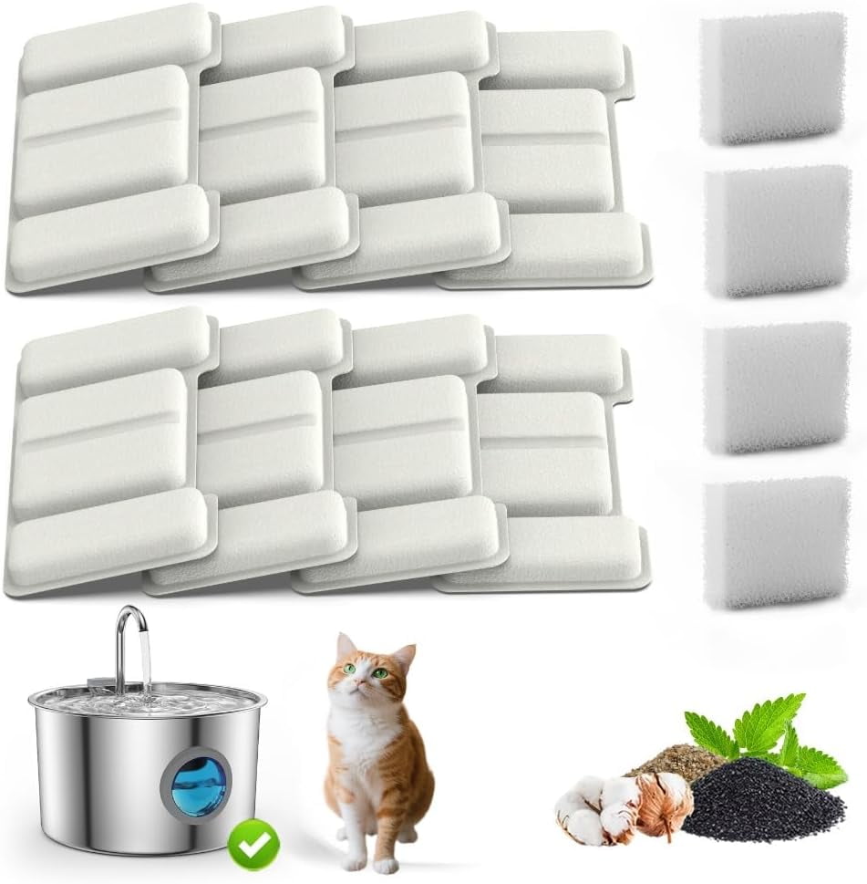 Dog Water Bowl, Automatic Pet Water Fountain for Cats/Dogs, Large Capacity Dog Water Fountain Stainless Steel, Silent Low-Noise Design, Easy to Clean