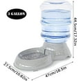 thumbnail image 1 of Dog Water Bowl Dispenser, 3 Gallon/ 11L Pet Water Dispenser Station for Large Dogs and Cats, Gravity Automatic Feeder, Large Size Dog Drinking Fountain, 1 of 6