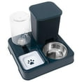 thumbnail image 1 of Dog Water Bowl Dispenser Automatic Cat Feeder Cat Food Dispenser 2-in-1 Dry Wet Separation Feeder, 1 of 4