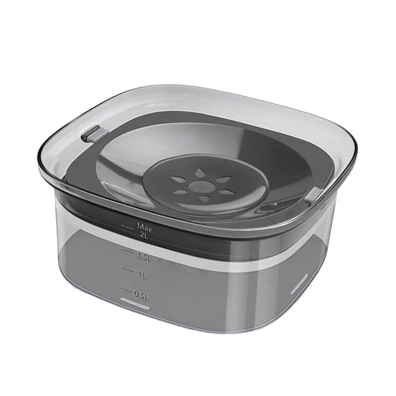 Dog Water Bowl Slow Drinking Large Capacity for Medium and Large Dogs Floating Bowl Travel 2L Spillproof Pet Water Dispenser