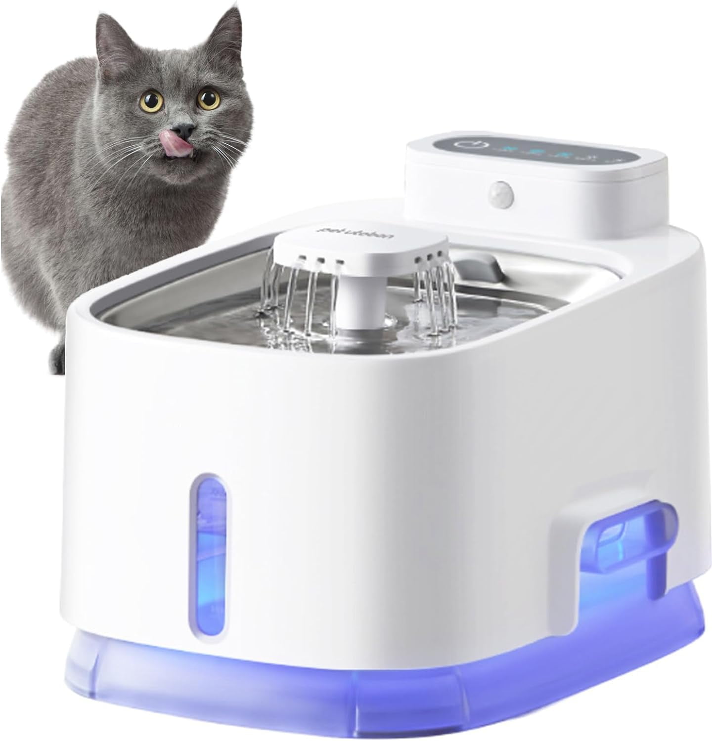 Large Capacity Cat Dog Fountain 108oz Cordless Cat Water Fountain -  Rechargeable Stainless Steel Pet Fountain With 3 Modes, Quiet Pump, Battery  Operated 3 Mode Pet Waterer