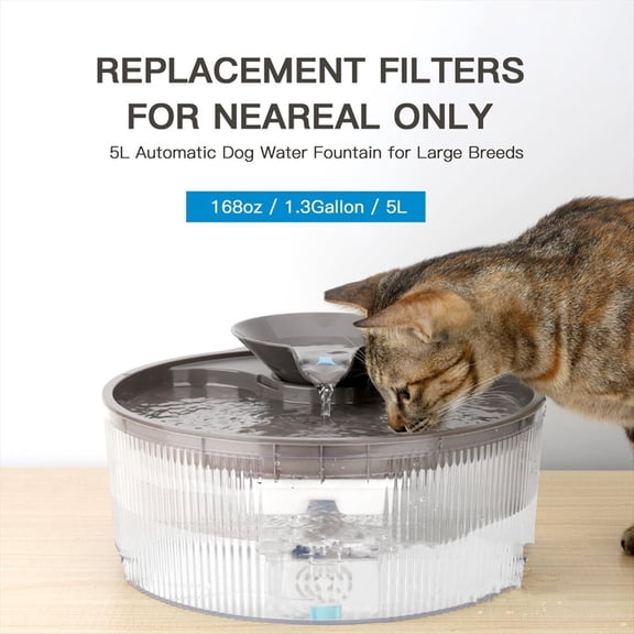 Dog Water Fountain Filters for 170 Oz/1.3Gal Pet Water Dispenser Fountain Filters Replacement Water Fliters Sponges 6+6