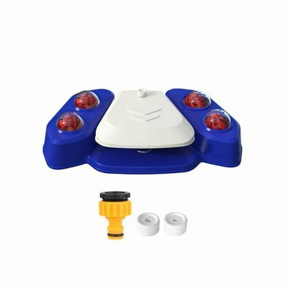 Dog Water Fountain Multifunctional Automatic Pet Water Dispenser Outdoor Step-On Activated Sprinkler for Drinking Shower Fun, Blue - Unisex