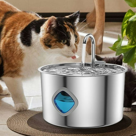 Dog Water Fountain - Smart Water Dispenser 32L All Stainless Steel Pet Filter Automatic Circulation Dog And Feeder