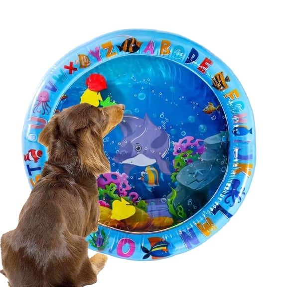 Dog Water Play Mat –, Cooling Sensory Thickened, Bed Interactive Cat Puppy, Kitten Indoor Outdoor Home Living | Puppy Kitten Indoor Outdoor Home Living Room Bedroom Balcony Summer