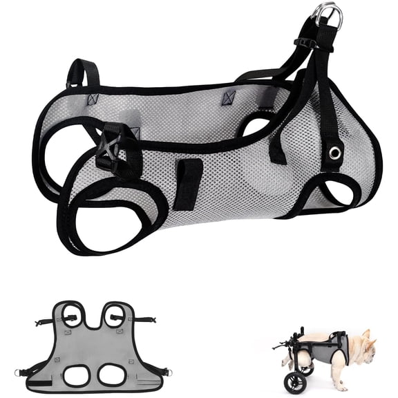 Dog Wheelchair for Back Legs, Light Weight Dog Wheelchair Cart with Disabled Hind Legs Walking, Adjustable