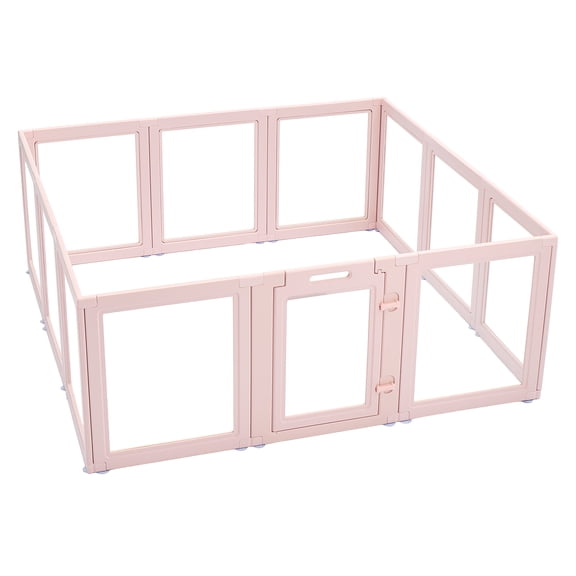 Dog Whelping Box with Window Transparent Playpen for X-Large Dog 60x59x23 in