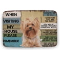 thumbnail image 1 of Dog When Visiting My House Please Remember Dog Door Mat Indoor Front Door Mat Non Slip Entryway Rugs Indoor Doormat Door Mats Floor Mats Entry Doormats for Home Entrance Outdoor Kitchen 18x30 Inch, 1 of 4