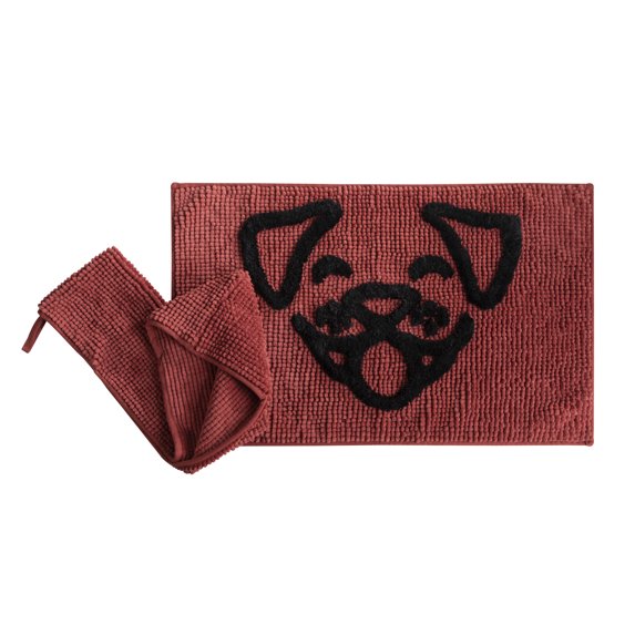 Dog Whisperer Chenille Towel & Rug Set