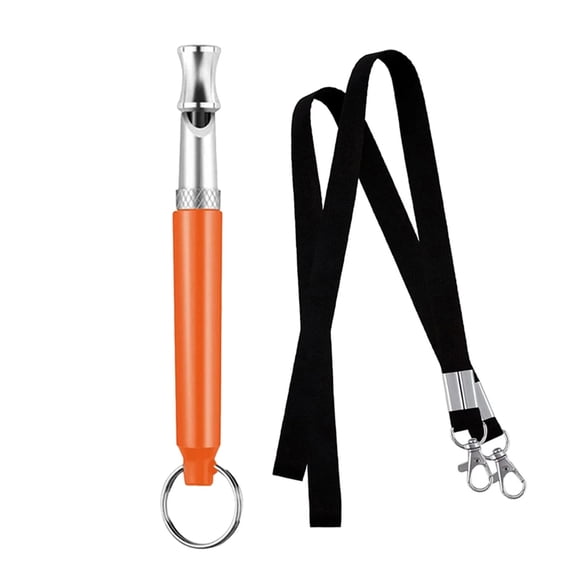 Dog Whistle - Dog Whistle to Stop Barking Neighbor's Dog & Long Range Recall, Adjustable Ultrasonic Silent Dog Whistle with Lanyard for Training Recall, Professional Obedience
