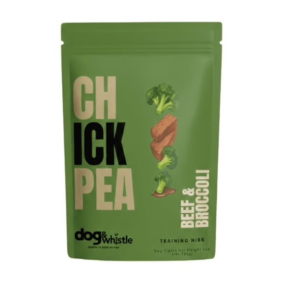 Dog & Whistle Training Nibs Beef & Broccoli Recipe Dog Training Treats, 5 oz