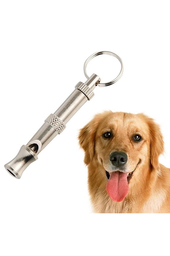 Dog Whistle Ultrasonic Pet Dog Puppy Whistle Sound Obedience Training Key Ring Trainer