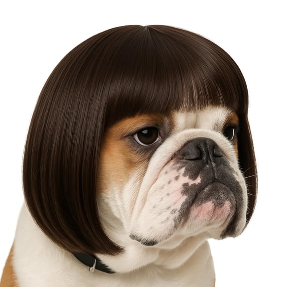 Dog Wigs for Small Dogs, Funny Dog Wig Pet Costume Pet Hair Accessories Elastic Cat Dogs Decoration for Halloween, Christmas, Parties.