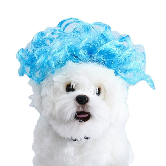 Dog Wigs with Bangs Hat Headwear for Halloween/Christmas Present Pet Supplies B6 O9V0