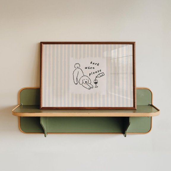 Dog Wine Bark When Pet Parent Gift Minimalist Bar Decor