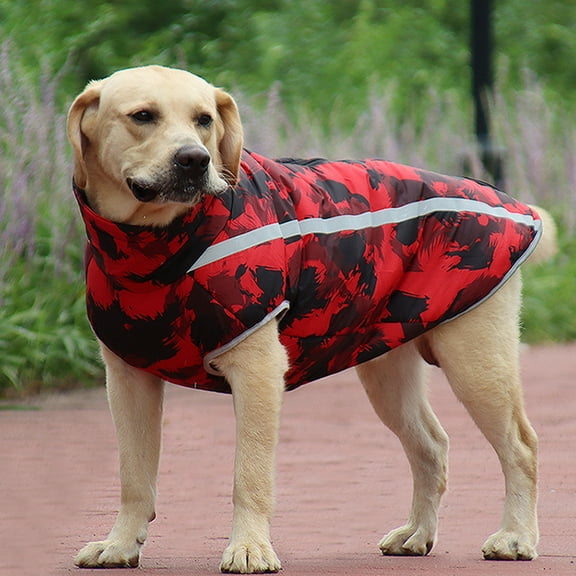 Dog Winter Coat, Cold Weather Fleece Jacket for Dogs, Waterproof Reflective Reversible, for Small, Medium and Large Dogs